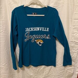 Jacksonville Jaguars Teal Long Sleeve Women's Top